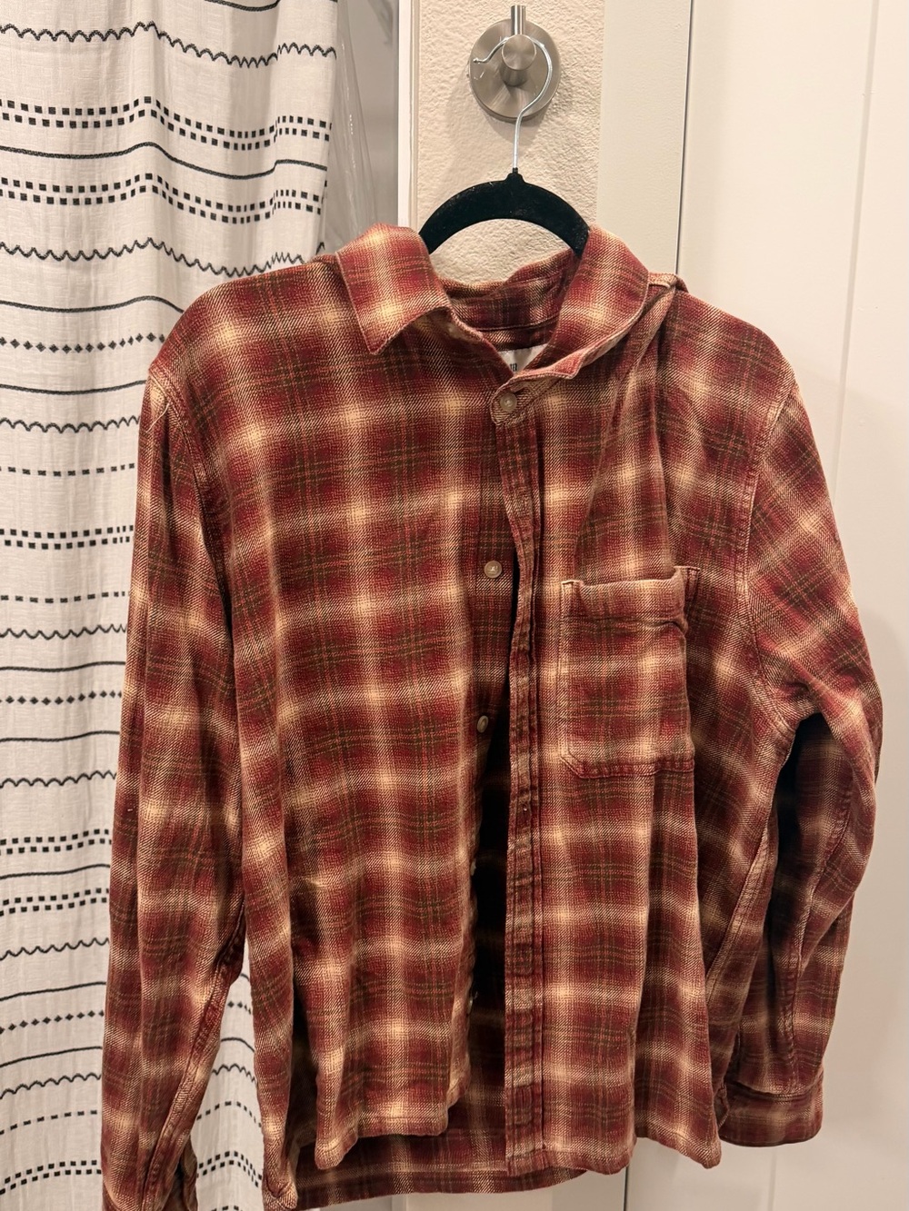 Hollister Red Plaid Button-Down Shirt
